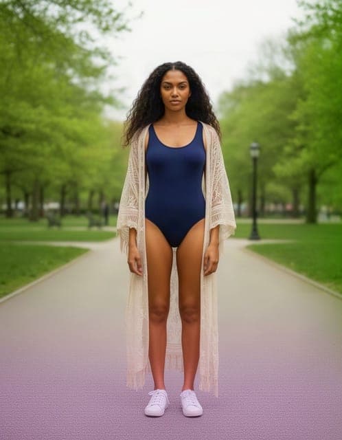 Flux 2: navy one-piece and cover-up delivered, park unchanged