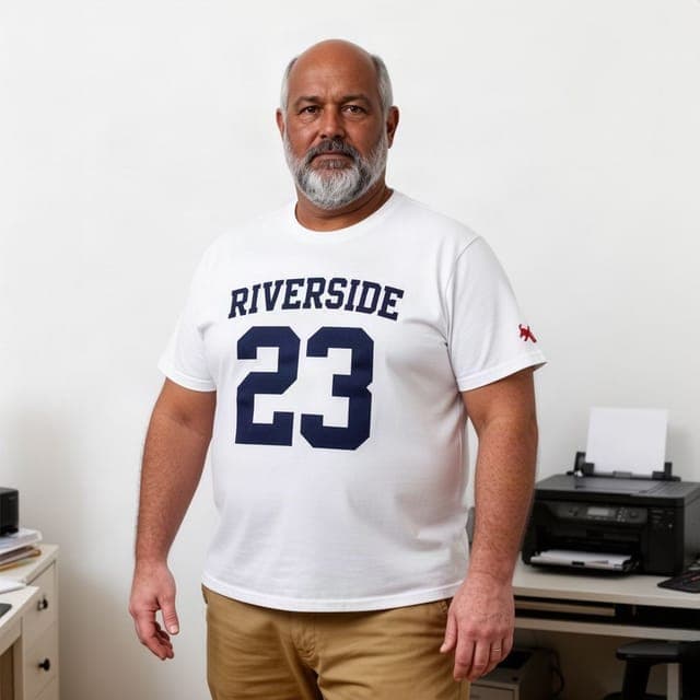 Flux 2 Turbo: tee copied on a man with much darker skin; his pale skin changed in all 3 runs