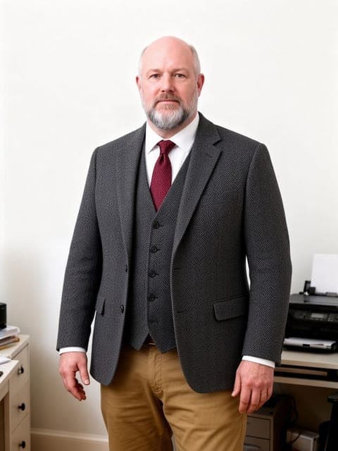 Grok Imagine 2.0: a three-piece suit and tie instead of the tee