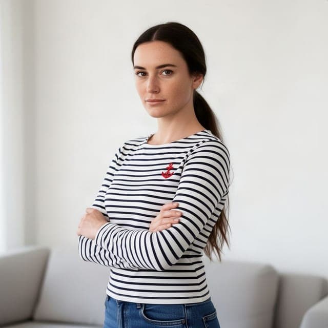Flux 2 Flash: Breton stripes and red anchor copied, stripes continuing around the crossed arms, in all 3 runs